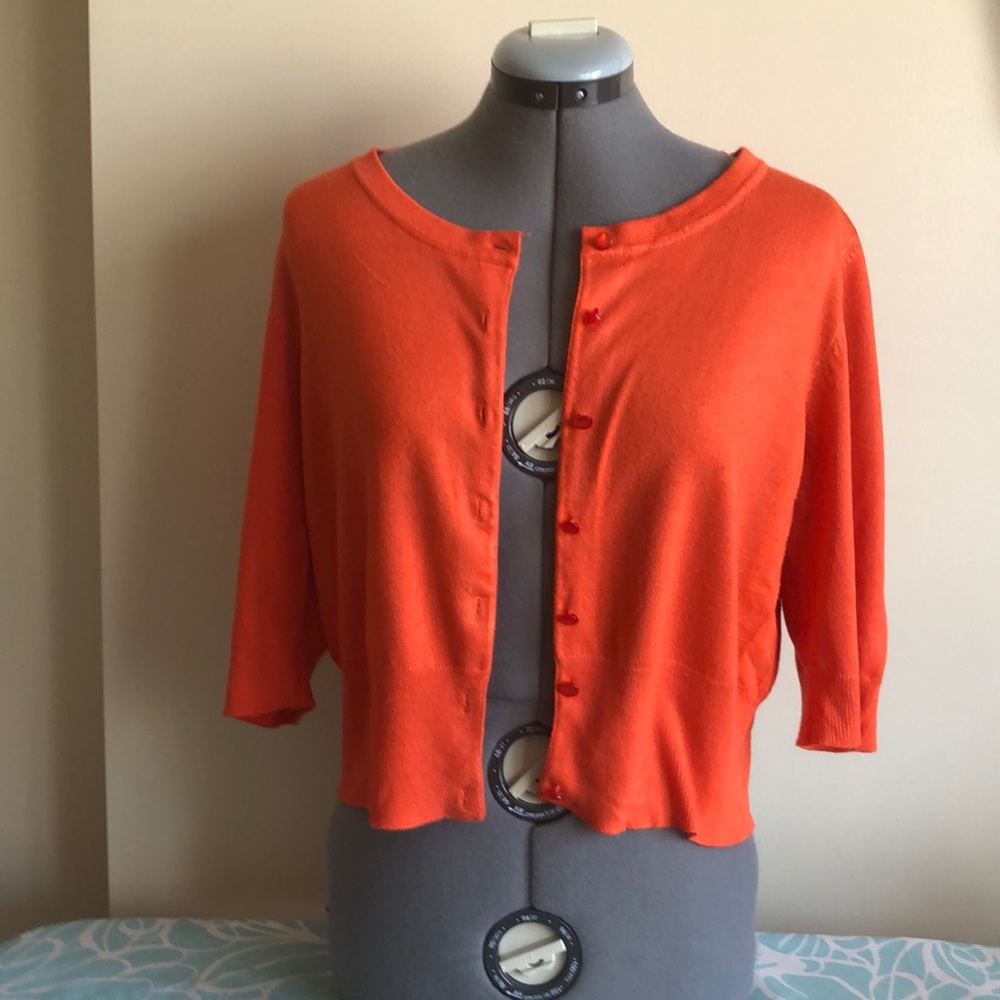 Orange Cardigan